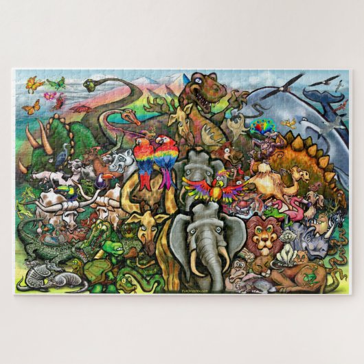 Puzzle Animaux grands et petits (Horizontal)