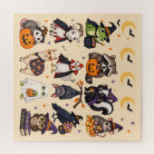 Puzzle ANIMAUX Mignons d'Halloween ENIGME (Horizontal)