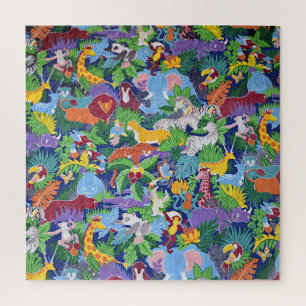 Puzzle Animaux Safari Animés