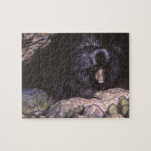 Puzzle Animaux Sauvages Vintage, Ours Lippu par Louis Sar