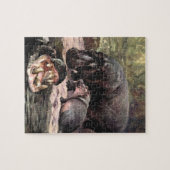 Puzzle Animaux sauvages vintages, Hippopotame par CE Swan (Horizontal)