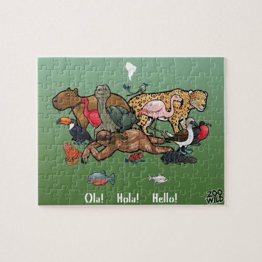 Puzzle Animaux sud-américains - casse-tête (Horizontal)