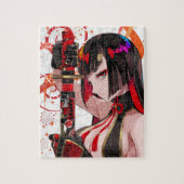 Puzzle Anime fille Samurai (Vertical)