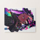 Puzzle Anime Girl African American Art (Horizontal)