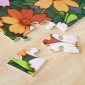 Puzzle Anime Girl et chat siamois Personnalisé (Côté)