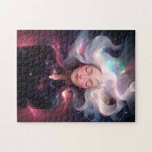 Puzzle Anime Girl Fabriquée En Étoiles (Horizontal)