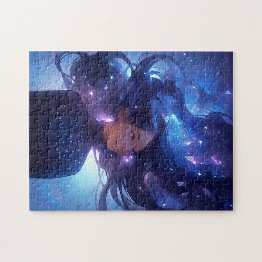 Puzzle Anime Girl Fabriquée En Étoiles (Horizontal)