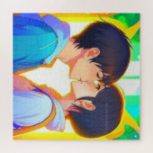 Puzzle Anime Kiss | Garçon et fille en amour (Horizontal)