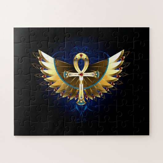 Puzzle Ankh or avec ailes (Horizontal)