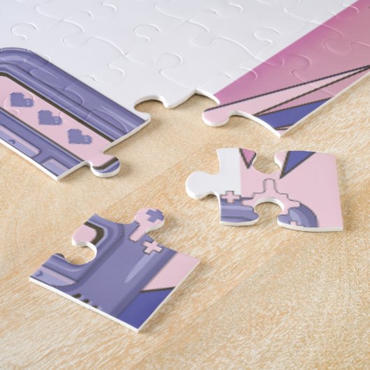 Puzzle Année 2000 Pink Purple 2000s Retro Tech Geek Date (Côté)