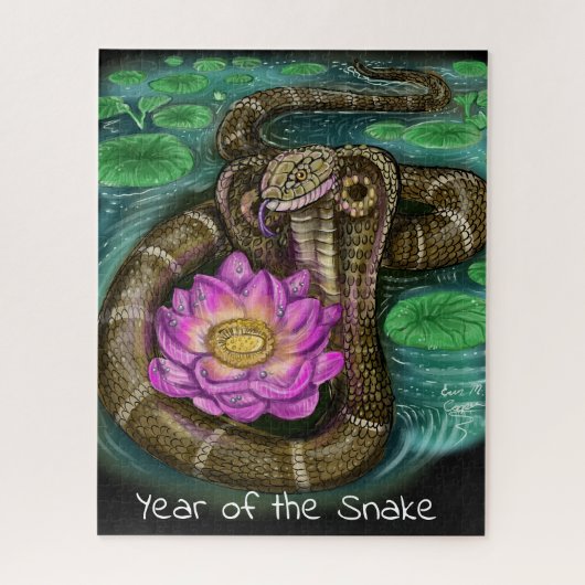 Puzzle Année chinoise de zodiaque du serpent (Vertical)