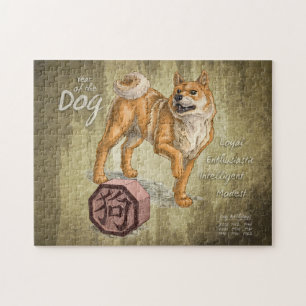 Puzzle Année du chien Zodiaque chinois