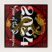 Puzzle Année du Dragon 2024 Zodiac chinois (Horizontal)