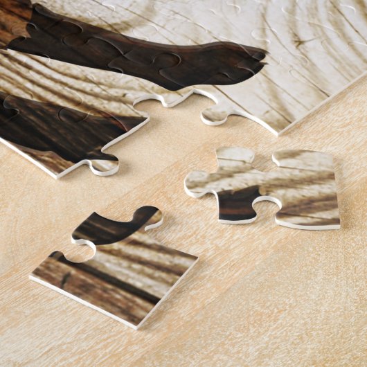 Puzzle année du mouton en bois (Côté)