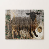 Puzzle année du mouton en bois (Horizontal)