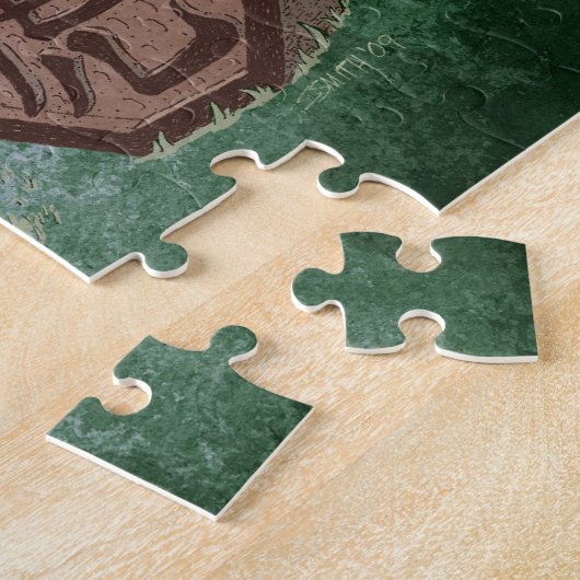 Puzzle Année du tigre Zodiac chinois Art (Côté)