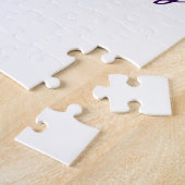 Puzzle anniversaire 40 ans ajouter nom date année épingle (Côté)