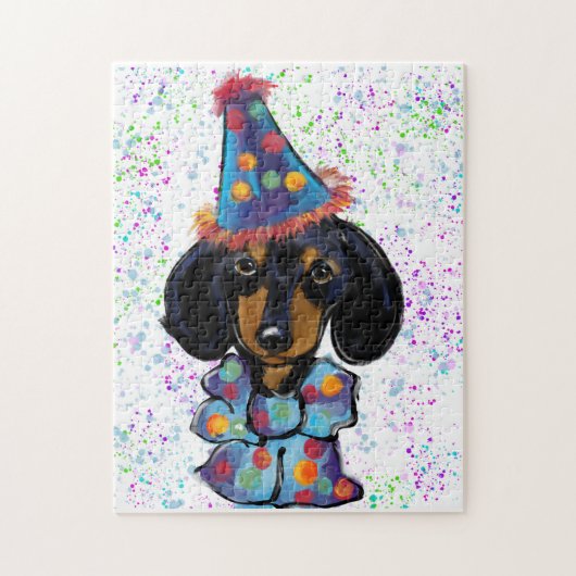 Puzzle Anniversaire de Dachshund (Vertical)