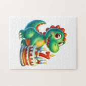 Puzzle Anniversaire de Dino 7 ans (Horizontal)