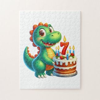 Puzzle Anniversaire de Dino 7 ans