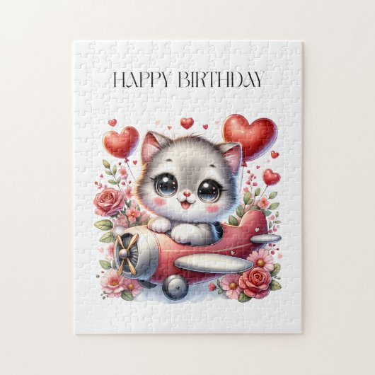 Puzzle Anniversaire de Kitten Pilot (Vertical)
