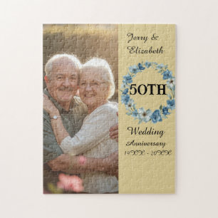 Puzzle Anniversaire de mariage photo personnalisée des gr