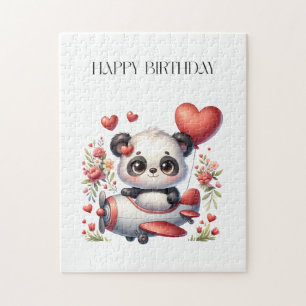 Puzzle Anniversaire de Panda Pilote