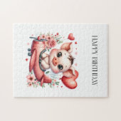 Puzzle Anniversaire de Pig Pilot (Horizontal)