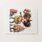 Puzzle Anniversaire drôle de gnome excentrique (Horizontal)