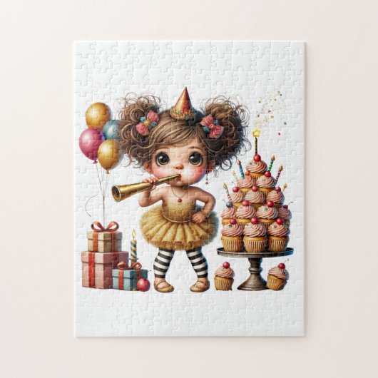 Puzzle Anniversaire drôle de gnome excentrique (Vertical)