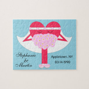 Puzzle Anniversaire du mariage du coeur