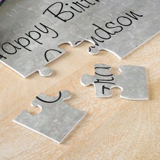 Puzzle Anniversaire Grand-fils. (Côté)