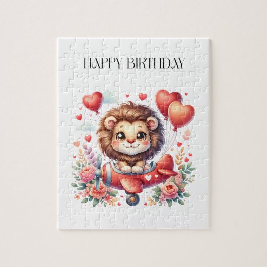 Puzzle Anniversaire Lion Volant (Vertical)
