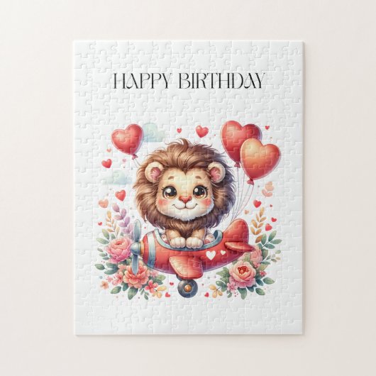 Puzzle Anniversaire Lion Volant (Vertical)