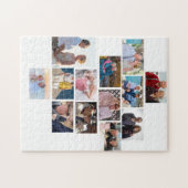 Puzzle Anniversaire personnalisé 13 Photo Collage (Horizontal)