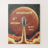 Puzzle Anniversaire Rocket Ship Universe Planète Amusemen (Vertical)