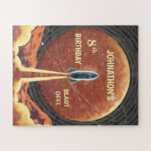 Puzzle Anniversaire Rocket Ship Universe Planète Amusemen (Horizontal)