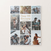 Puzzle Anniversaire romantique Personnalisé Photo moderne (Vertical)