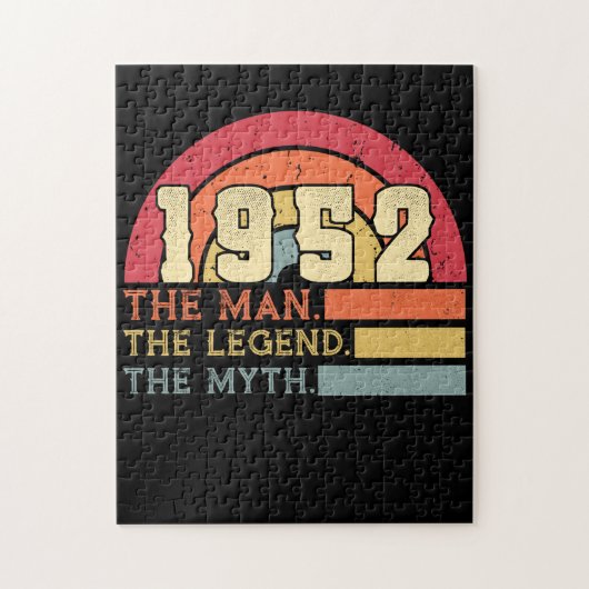 Puzzle Anniversaire vintage de 1952 (Vertical)