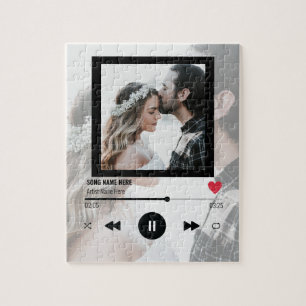 Puzzle Anniversary Photo First Dance Song Couples Gift