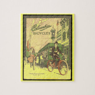 Puzzle "Annonce-Colombie vintage Bicycles-1917 "