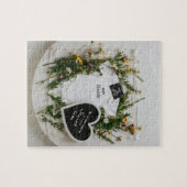Puzzle annonce de grossesse au printemps avec fleurs sauv (Horizontal)