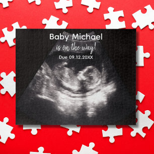 Puzzle Annonce de grossesse bébé échographie personnalisé