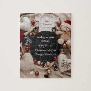 Puzzle Annonce de grossesse festive pour les fêtes de Noë