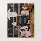 Puzzle Annonce de grossesse numérique avec de mignons ani (Vertical)