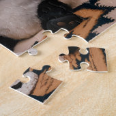 Puzzle Annonce de grossesse Ourson Panda Adorable (Côté)