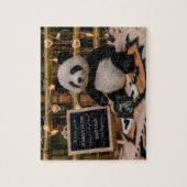 Puzzle Annonce de grossesse Ourson Panda Adorable (Vertical)
