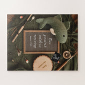 Puzzle Annonce de grossesse sur le thème de la pêche rust (Horizontal)