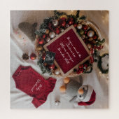 Puzzle Annonce de grossesse sur le thème de Noël (Horizontal)