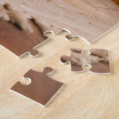 Puzzle Annonce de grossesse traîneau de Noël (Côté)